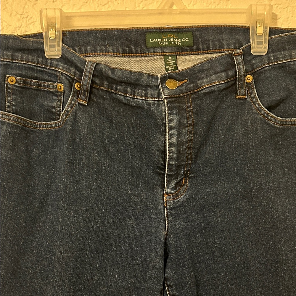 Lauren Ralph Lauren Navy Straight Leg Jeans - Picture 4 of 11